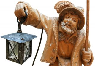Holzschnitzfigur - Holzschnitzerei - Wood Carving - Night Watchman Bild
