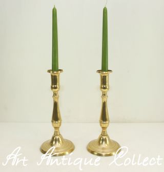 Schönes Paar 1 Flm Kerzenleuchter Kerzenständer Messing Bild