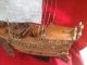 Antike Model Segler Piratenschiff Holz Schiffsmodell Ca.  H.  51 Cm.  X L.  43 Cm. Maritime Dekoration Bild 1