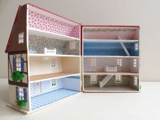 Basteln H16095 7 Cm Scale 1/144 Pocket Baby House Mit Dachgaube Und Tapete Bild