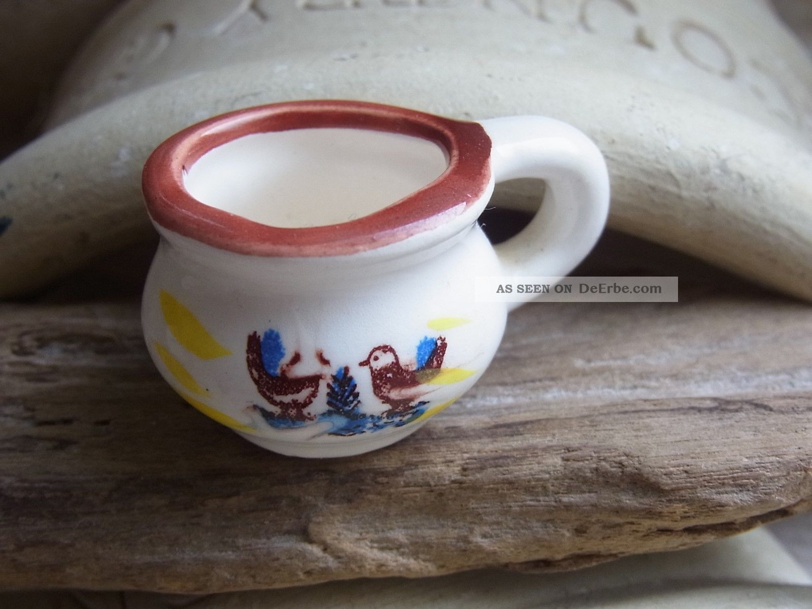 Nachttopf Töpfchen Puppenstube Puppenhaus Bauernstube 1:12 - 2cm Hoch Original, gefertigt vor 1970 Bild