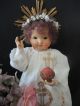 Born Kinnel,  Jesuskind,  Trösterlein,  Wachskopf,  Fatschenkind,  Bambino Gesu, Klosterarbeiten Bild 1