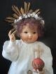 Born Kinnel,  Jesuskind,  Trösterlein,  Wachskopf,  Fatschenkind,  Bambino Gesu, Klosterarbeiten Bild 4