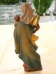 Holzfigur - Heiligenfigur - Madonna Mit Kind - - Coloriert - Geschnitzt - Deko Holzarbeiten Bild 1