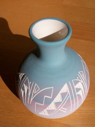 Indianische Vase,  Mesa Verde Pottery,  Colorado,  Navajo,  Eingeritztes Dekor Bild