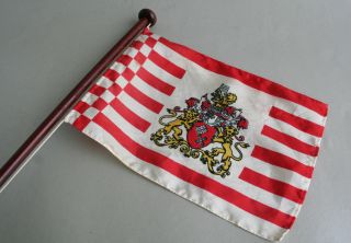 Tischflagge Staatsflagge Bremen,  Senatsflagge H:43cm Flagge Bild