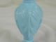 Opalglas Vase Pressglas Opak Hellblau,  Reliefdekor,  Evtl.  Frankreich,  1940 Sammlerglas Bild 5