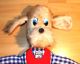 Xxl Heunec Plüsch Hund Bekleidet Alt 70er 80er Jahre Kuschel Stoff 75 Cm Groß Stofftiere & Teddybären Bild 1