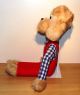 Xxl Heunec Plüsch Hund Bekleidet Alt 70er 80er Jahre Kuschel Stoff 75 Cm Groß Stofftiere & Teddybären Bild 3