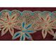 Weinlese Sari Border Antique Gestickte Handwerk Indischen Trim 1yd Maroon Band S Textilien & Weißwäsche Bild 4
