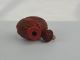Collectible Exquisite Old Lacquer Coral Handwork Carving Dragon Snuff Bottle Antike Bild 4