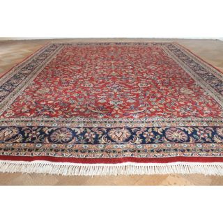 Schöner Handgeknüpfter Orient Teppich Herati Nain Kum Carpet Tappeto 245x340cm Bild