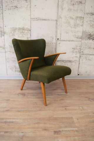 Toller 50er 60er Jahre Sessel,  Loungesessel,  Grün Bild
