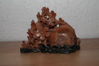 China Pinselwäscher Chinese Soapstone Brush Pot Washer Hardstone Speckstein Bild