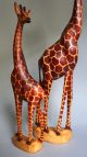 2 Giraffen Jacaranda Holz Ostafrika,  Kenia Entstehungszeit nach 1945 Bild 1
