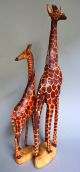 2 Giraffen Jacaranda Holz Ostafrika,  Kenia Entstehungszeit nach 1945 Bild 3