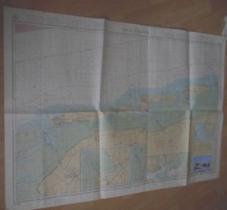 Seekarte Nordsee Küste Ostfriesische Inseln Mit Schiff Postkarte Bild