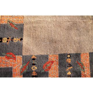 Wunderschöner Handgeknüpft Designer Orientteppich Nepal Tibet Carpet 290x240cm Bild