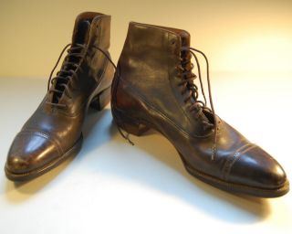 Vintage Antike Lederschuhe,  Boots,  American Gentleman,  20er Jahre - Amerika Import Bild