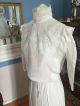 Antike Damen Bluse Jugendstil 1900 1910 Feiner Batist Kleidung Bild 2