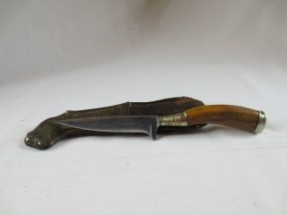 Miniatur Jagdmesser Brieföffner Gesamtlänge 18,  5cm - Hirschhorngriff Bild