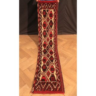 Feiner Handgeknüpfter Orient Teppich Turkman Jomut Tekke Tappeto Tapis 190x42cm Bild