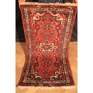 Feiner Handgeknüpfter Orient Blumen Teppich Malaya Old Rug Carpet Tapis 125x70cm Bild