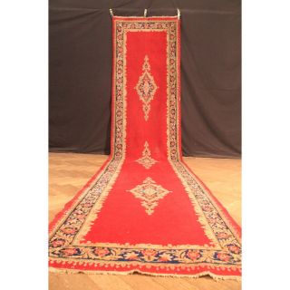 Schöner Alter Handgeknüpfter Orient Teppich Blumen Kork Sa Rug Carpet 485x105cm Bild