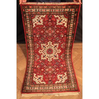 Alter Handgeknüpfter Orient Teppich Kurde Carpet Heriz Rare Old Sa Rug 135x75cm Bild