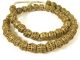 Strang 15mm Messingperlen T1 Gelbguß Ghana Brass Beads Ashanti Akan Afrozip Entstehungszeit nach 1945 Bild 1