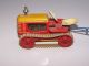 Gama Raupenschlepper Raupe Mit Anhänger Blech Spielzeug Traktor Original, gefertigt 1945-1970 Bild 1