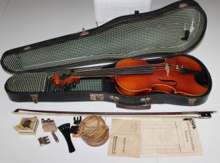 Alte Geige Violine Antique Violin To Restore Wilhelm Kruse Markneukirchen 1929 Bild