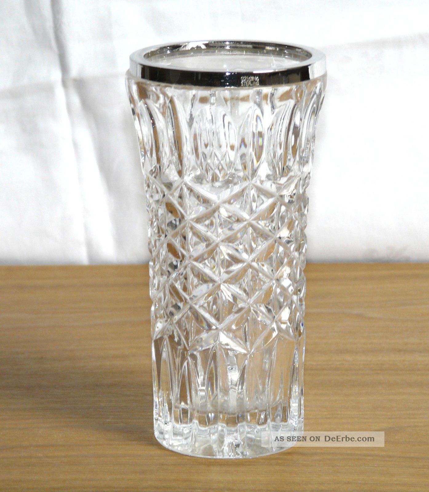 Emil Hermann Vase Kristallvase Silbermontur Silber 925,  16,  5 Cm Kristall Bild