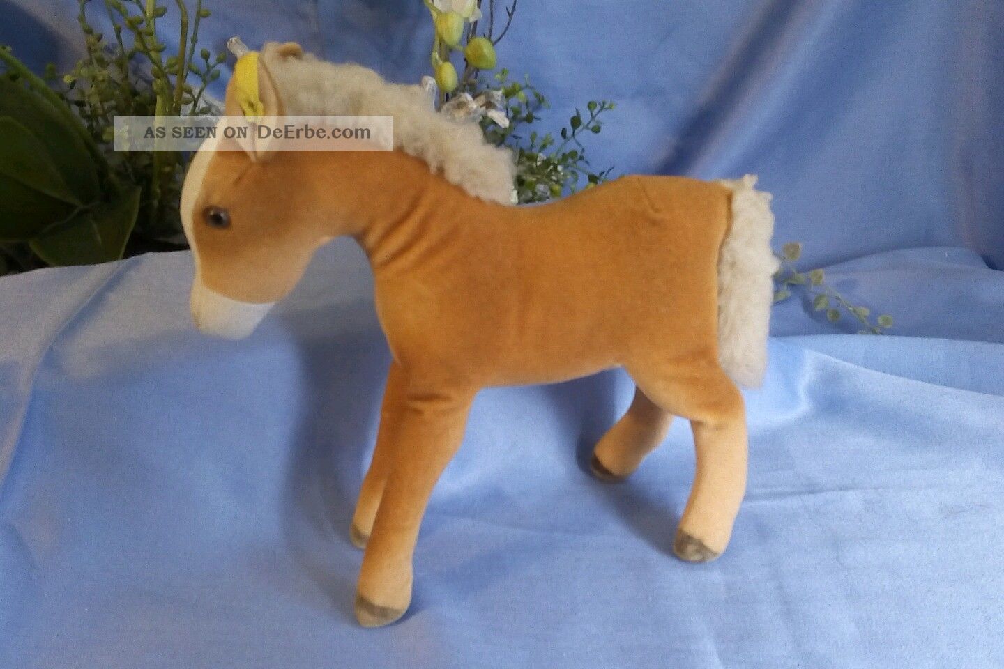 Steiff Pferd,  Trevira Samt,  K,  F/ Steiff Horse,  Velvet,  B,  F Steiff Bild