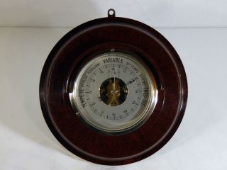Sehr Seltener Französischer Art Deco Barometer - Ca.  1920 - Bakelit / Bakelite Bild