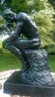 Der Denker 40cm Figur Bronze Mann Statue Repro Bronzeskultur Kunst Dekoration Bronze Bild 3