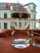 Ein Großes Schweres Glas/ Bierglas/ Vase,  Aschenbecher Blattgold Bohemia? Kristall Bild 2
