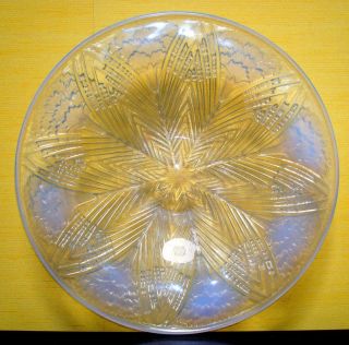 R.  Lalique Glas - Schale Mit Palmen Dekor,  Frankreich Um 1920 Bild