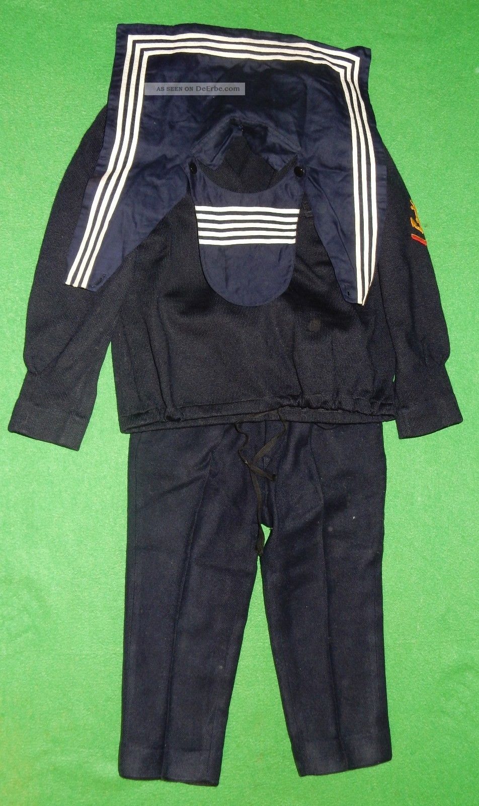 Kinder Matrosenanzug Marine Matrose Pullover Kragen Hose Marke Bleyle Alt 1930 Kleidung Bild