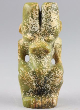 Chinese Hongshan Culture Style Jade Statue A885 Bild