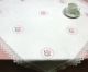 Herrliche Tischdecke Stickerei Rosen Handarbeit 95x95cm Weiß Damast Spitze Tischdecken Bild 1