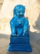 Impressing Antique Guardian Lion Shi Foo Dog TempelwÄchter TÜrkis China 20.  Jh. Entstehungszeit nach 1945 Bild 7
