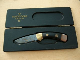 Solinger BÖker Messer Mit Nr.  4792 In Holzschachtel Black Gold 1992 Ltd Bild