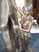Bronze,  Jugendstil,  Buchstütze,  Gross,  Schwer,  Mädchen/frau 1950-1999 Bild 8