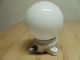 Große Glaskolbenlampe Hof - Lampe Stall - Leuchte Keramik Antik Loft Bauhaus Original, vor 1960 gefertigt Bild 7