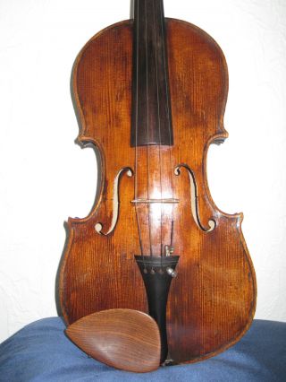 Gutklingende Uralte Violine Inschrift.  Fernandus Aug.  Homolka 1869 Bild