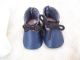 Alte Puppenkleidung Schuhe Vintage Dark Blue Shoes Socks 30 Cm Doll 4 Cm Original, gefertigt vor 1970 Bild 2