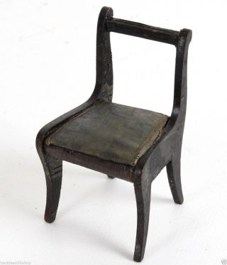 Stuhl Für Die Puppenstube 8 Cm Biedermeier Um 1850 A5 Bild