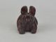 Collectible Exquisite Old Wood Carving Rabbit Pendant Statue Antike Bild 1