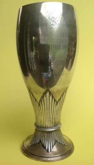 Schützen - Pokal Silber 800 Schwarzwald Verbandschiessen Vöhrenbach 1899 W.  Binder Bild